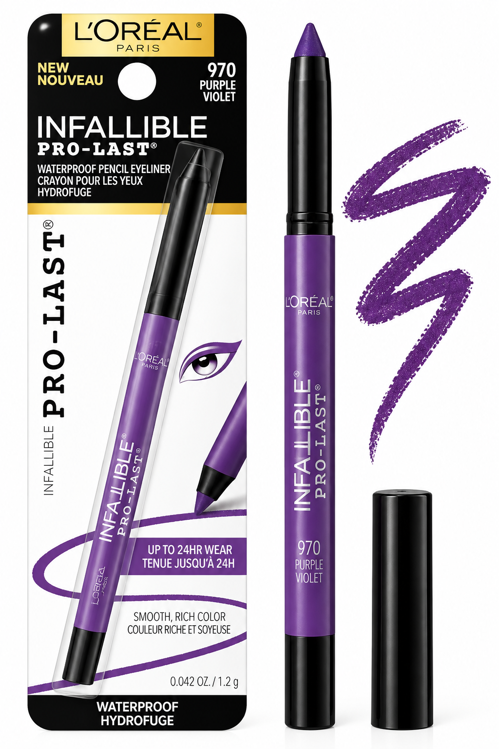 Delineador de Ojos, Infallible Pro-Last Waterproof – 970 Purple Violet