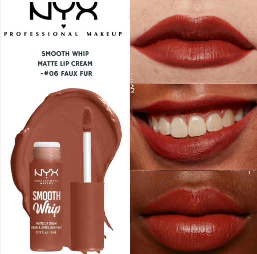 Labial líquido, Smooth Whip Matte Lip Cream #06 Faux Fur